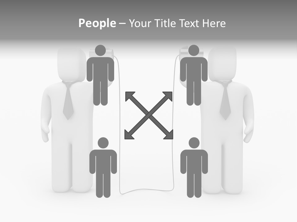 Communication Necktie Tie PowerPoint Template