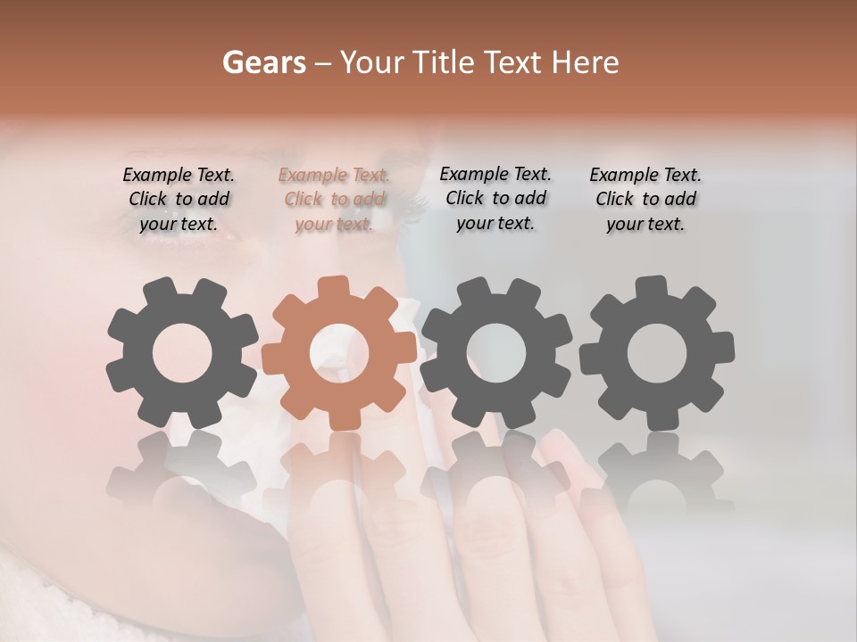 Flu Tissue Virus PowerPoint Template