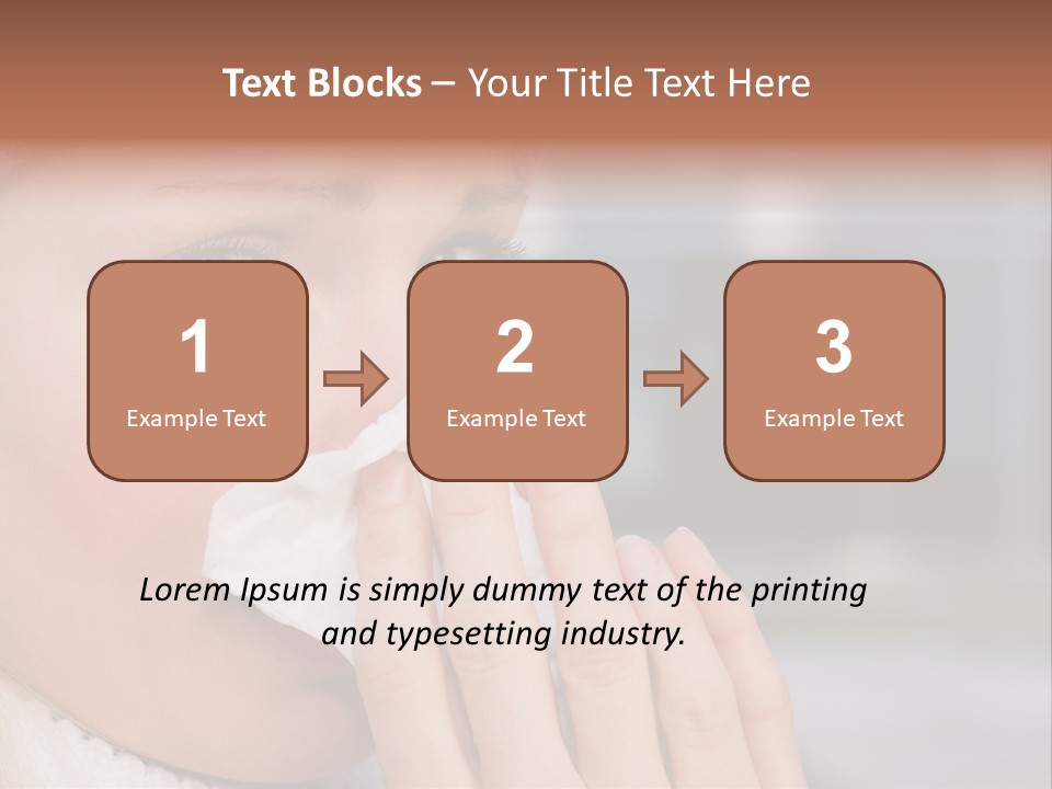 Flu Tissue Virus PowerPoint Template