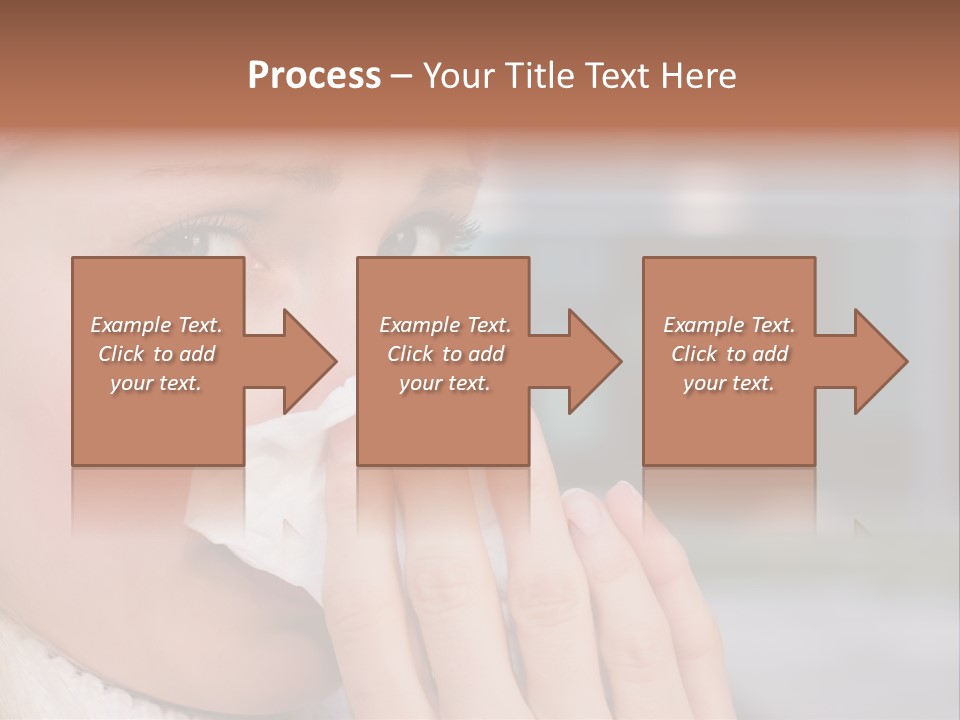 Flu Tissue Virus PowerPoint Template