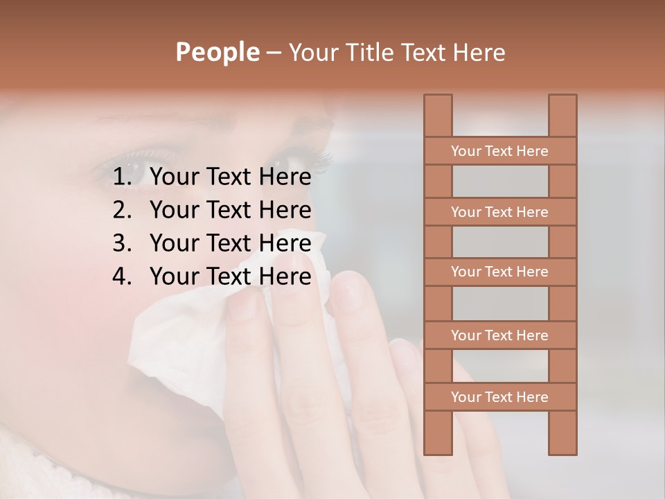 Flu Tissue Virus PowerPoint Template