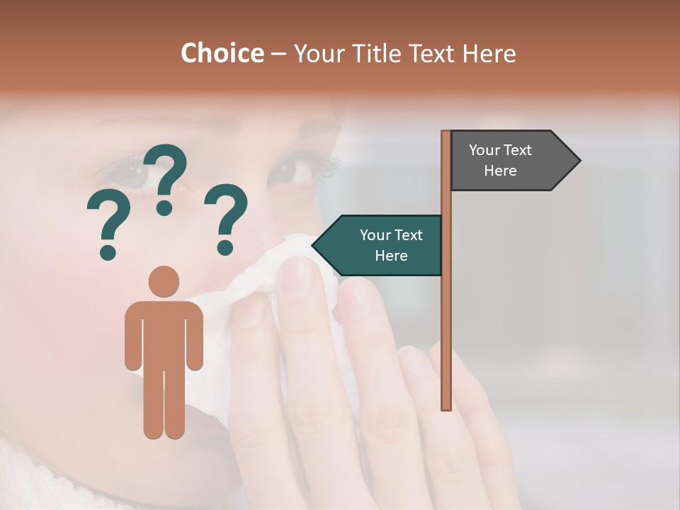 Flu Tissue Virus PowerPoint Template