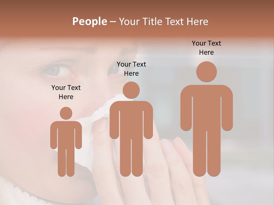 Flu Tissue Virus PowerPoint Template