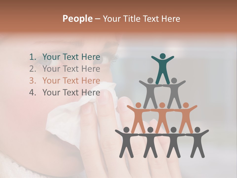 Flu Tissue Virus PowerPoint Template