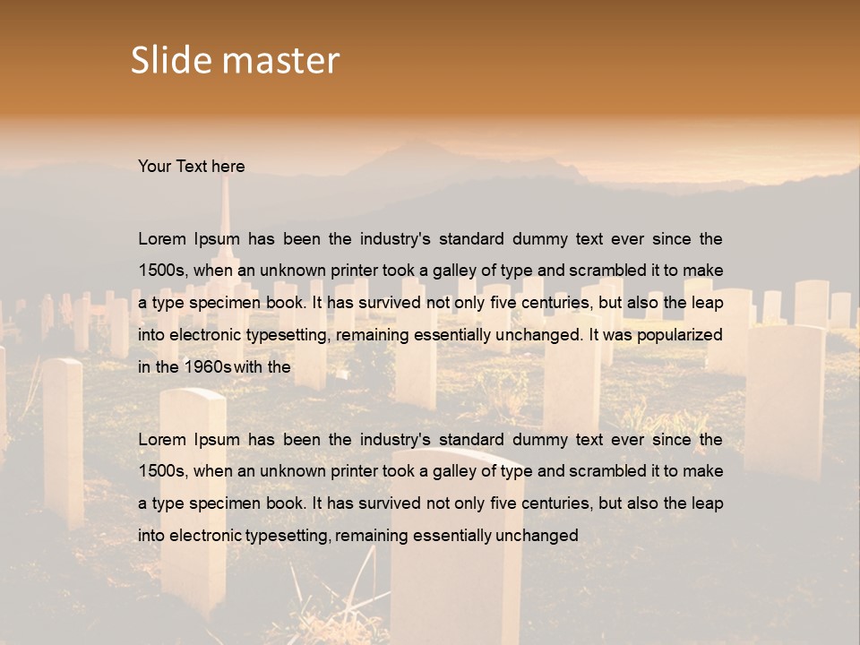 Italian Sundown Heroes PowerPoint Template