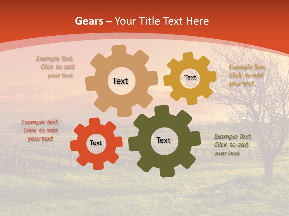 Field Chardonnay Travel PowerPoint Template
