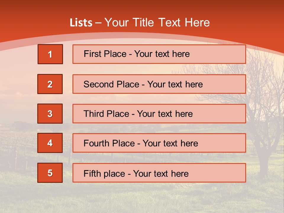 Field Chardonnay Travel PowerPoint Template