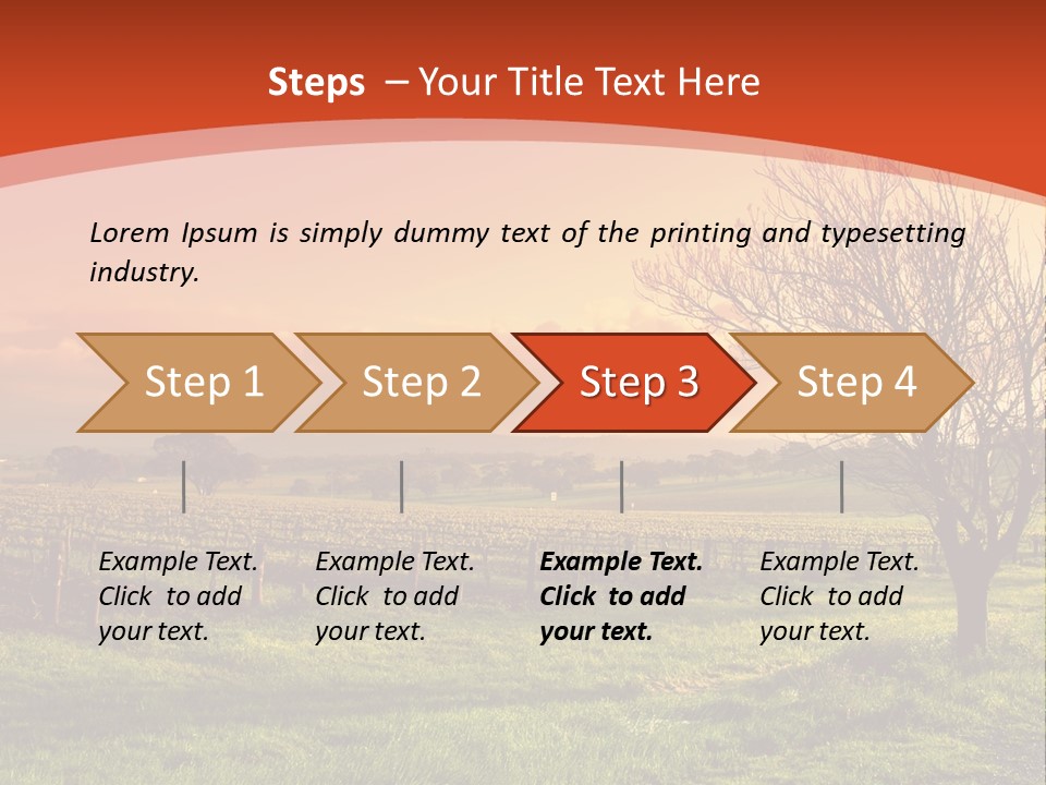 Field Chardonnay Travel PowerPoint Template