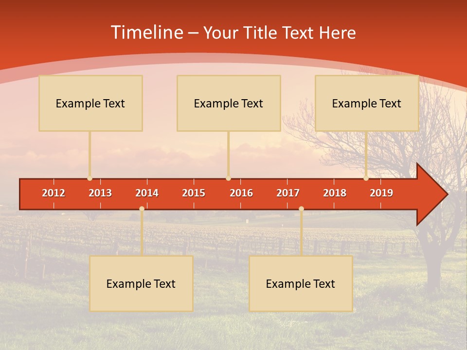 Field Chardonnay Travel PowerPoint Template