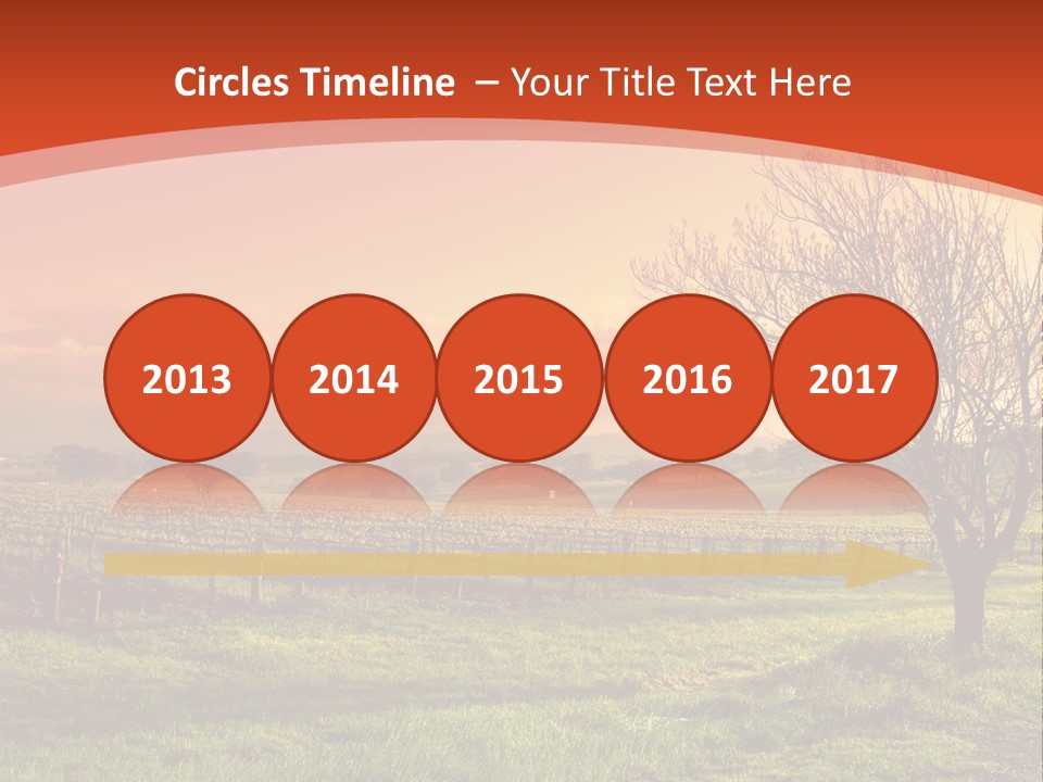 Field Chardonnay Travel PowerPoint Template