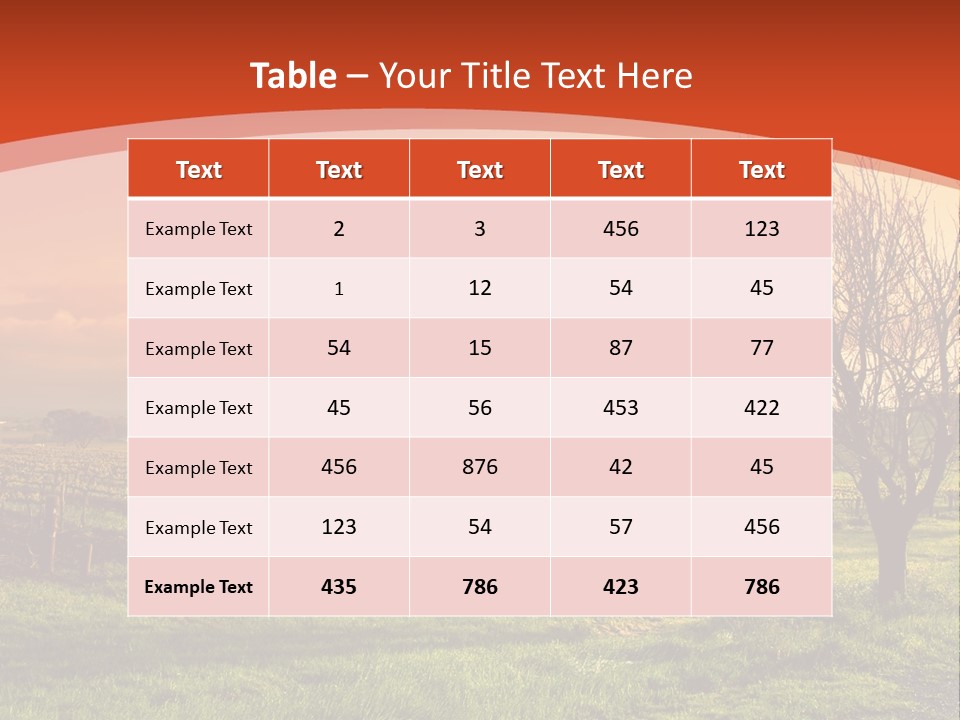 Field Chardonnay Travel PowerPoint Template