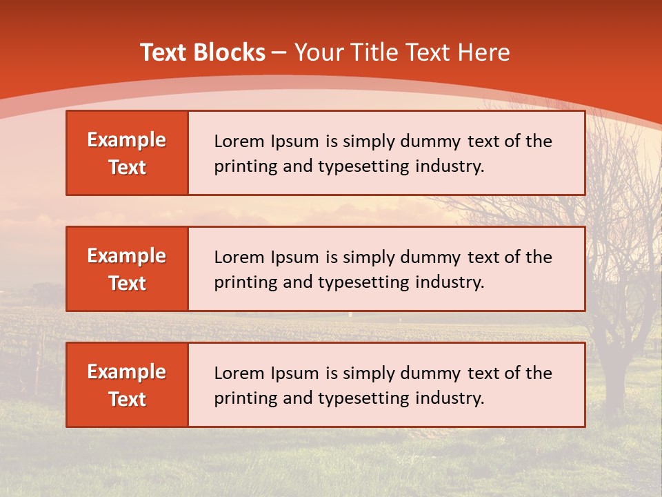 Field Chardonnay Travel PowerPoint Template