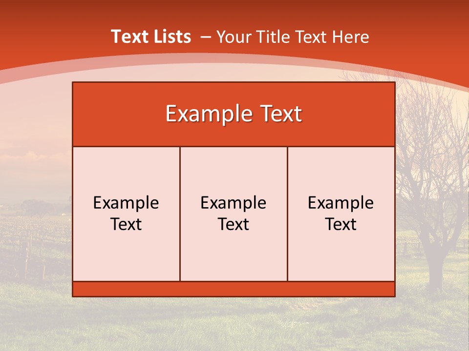 Field Chardonnay Travel PowerPoint Template