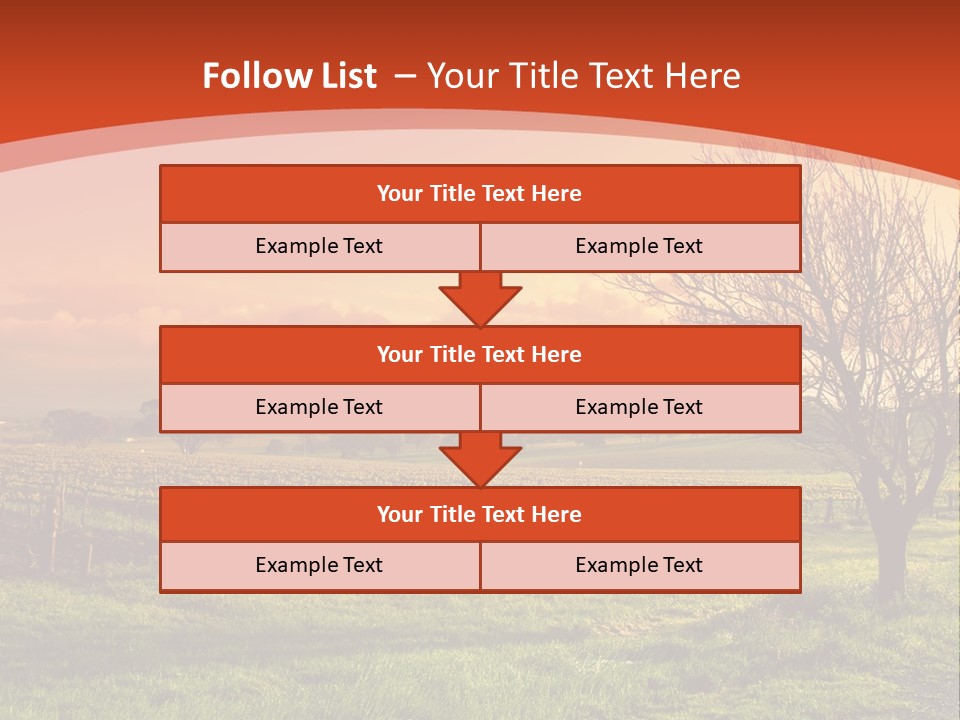 Field Chardonnay Travel PowerPoint Template