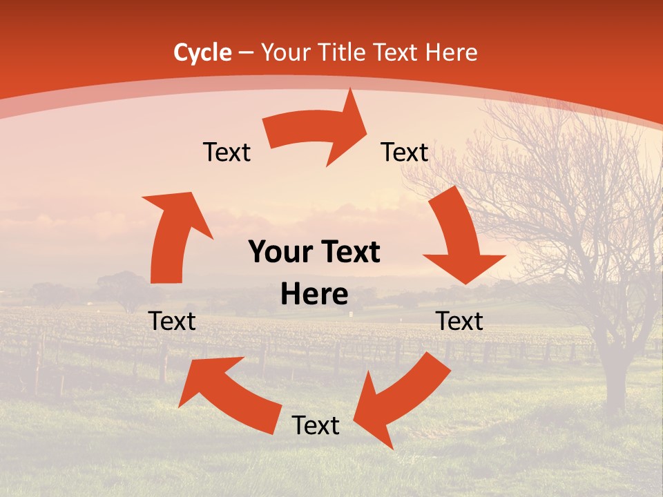 Field Chardonnay Travel PowerPoint Template