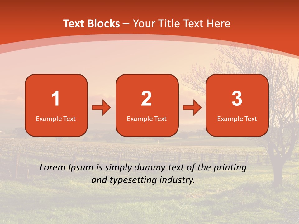 Field Chardonnay Travel PowerPoint Template