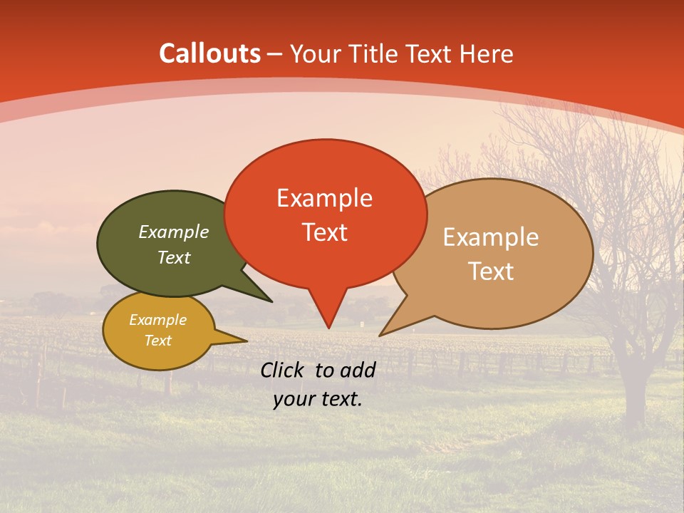 Field Chardonnay Travel PowerPoint Template