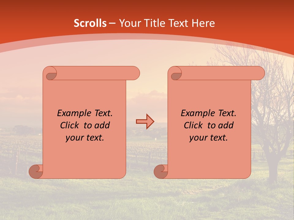 Field Chardonnay Travel PowerPoint Template