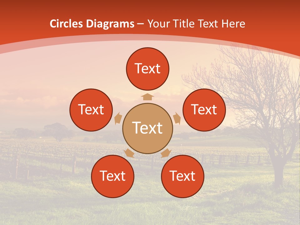 Field Chardonnay Travel PowerPoint Template