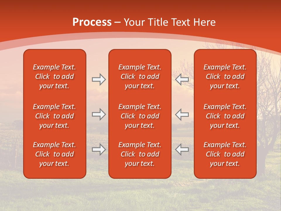 Field Chardonnay Travel PowerPoint Template