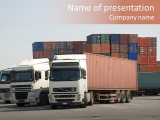 Transport Intermodal Logistic PowerPoint Template