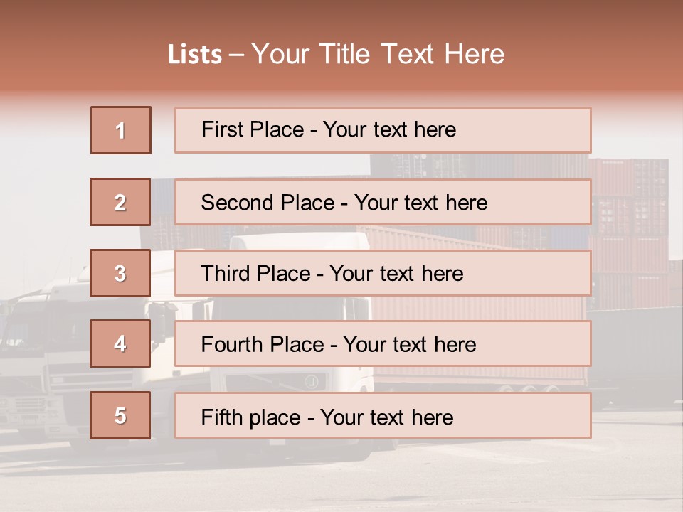 Transport Intermodal Logistic PowerPoint Template