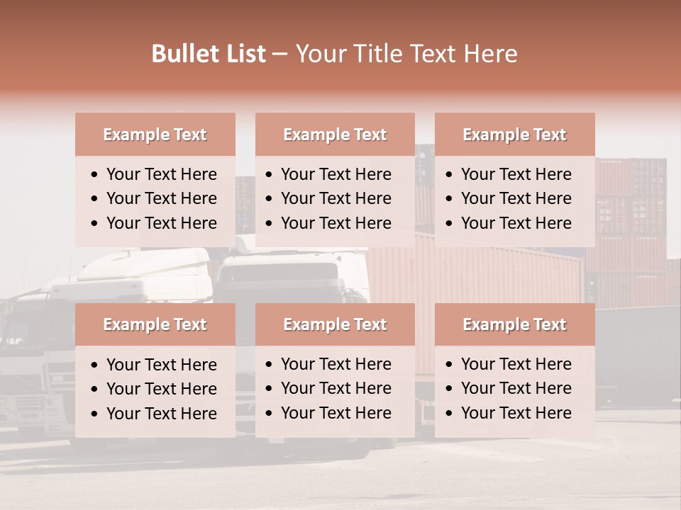 Transport Intermodal Logistic PowerPoint Template