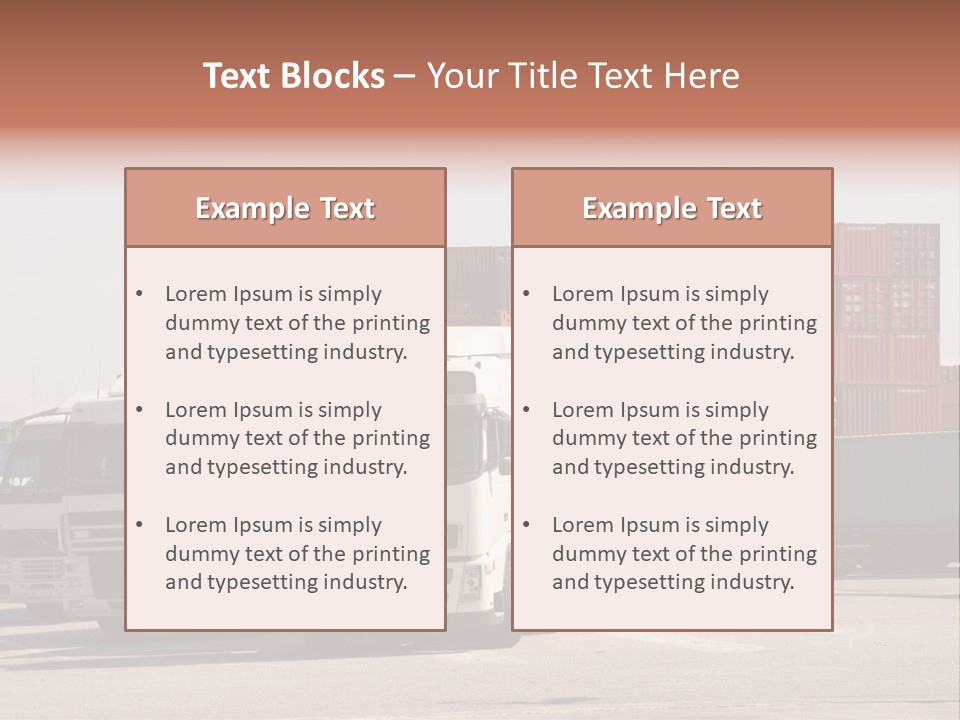 Transport Intermodal Logistic PowerPoint Template