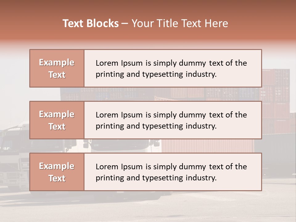Transport Intermodal Logistic PowerPoint Template