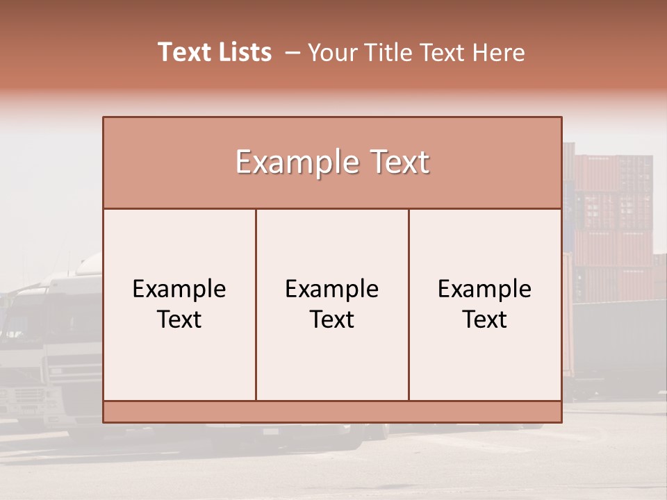 Transport Intermodal Logistic PowerPoint Template