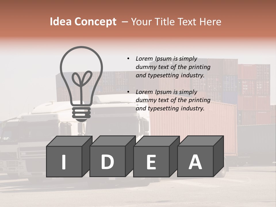 Transport Intermodal Logistic PowerPoint Template