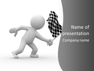 Checker Bike Last PowerPoint Template