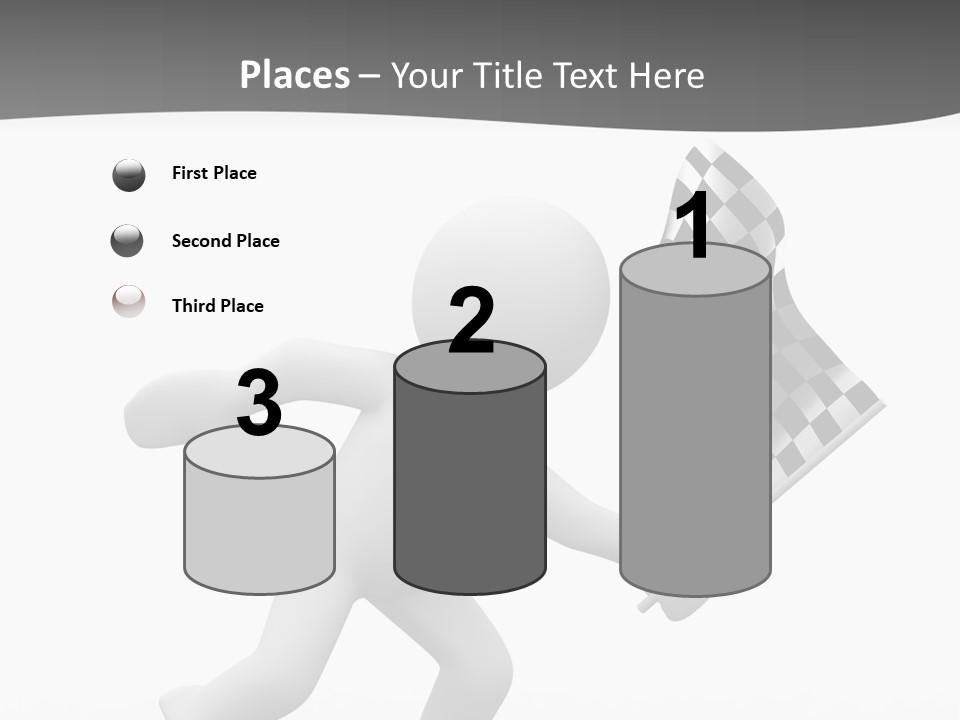 Checker Bike Last PowerPoint Template