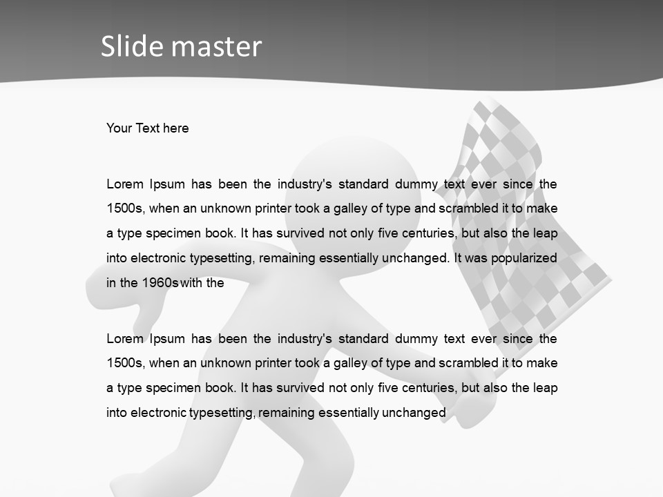 Checker Bike Last PowerPoint Template