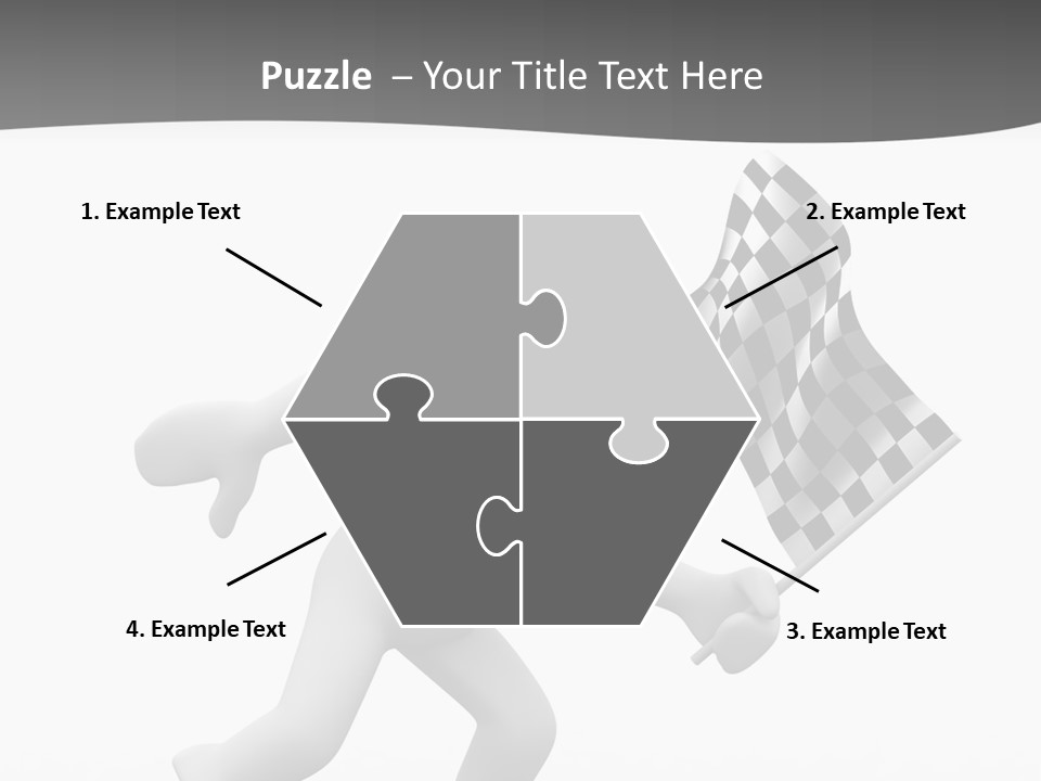 Checker Bike Last PowerPoint Template