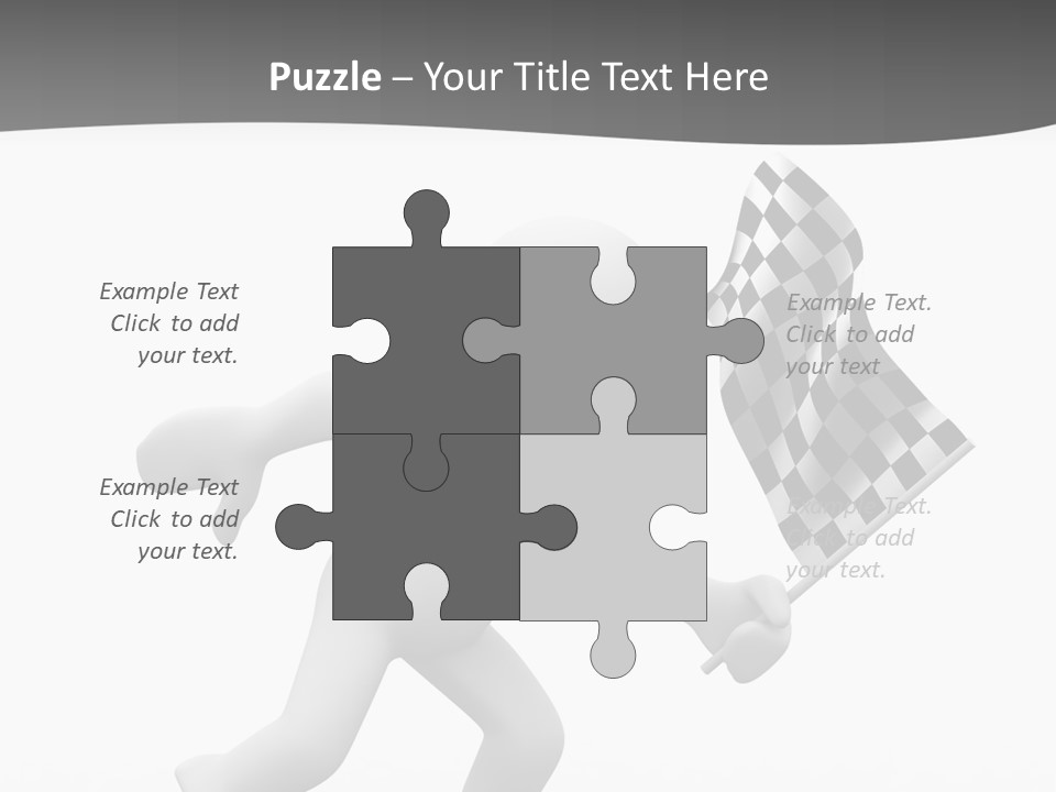 Checker Bike Last PowerPoint Template