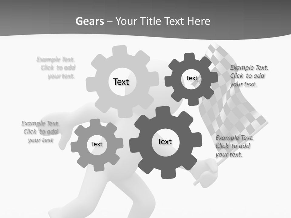 Checker Bike Last PowerPoint Template