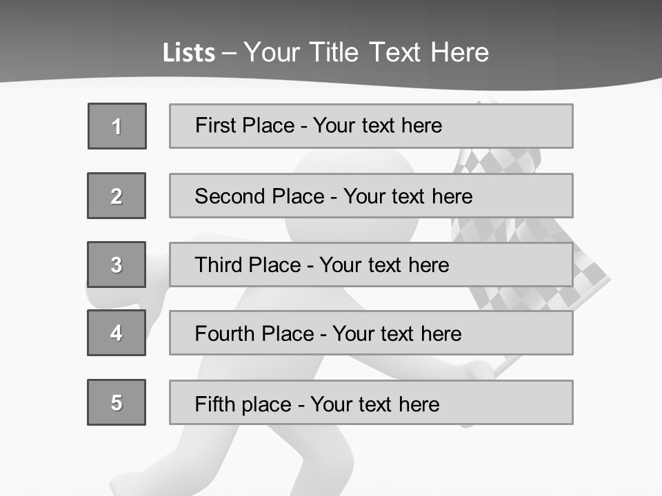 Checker Bike Last PowerPoint Template