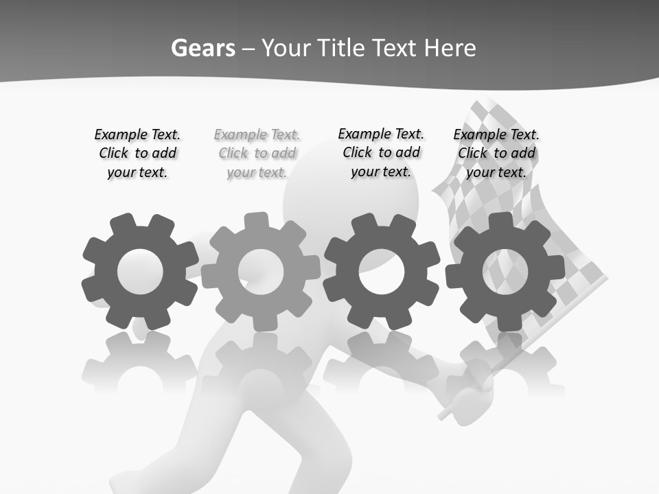 Checker Bike Last PowerPoint Template