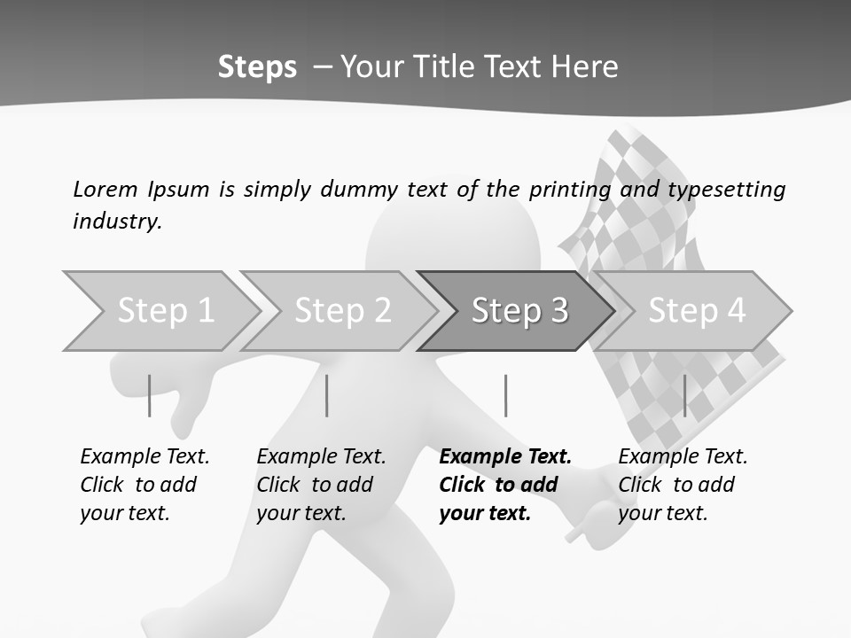Checker Bike Last PowerPoint Template