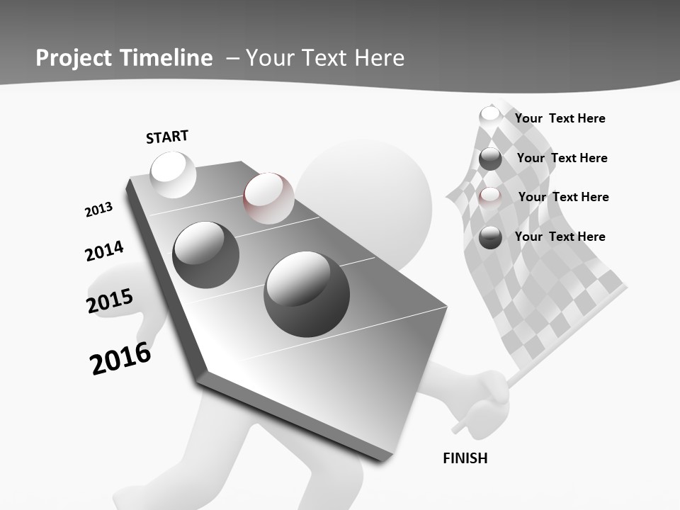 Checker Bike Last PowerPoint Template