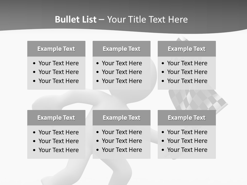 Checker Bike Last PowerPoint Template