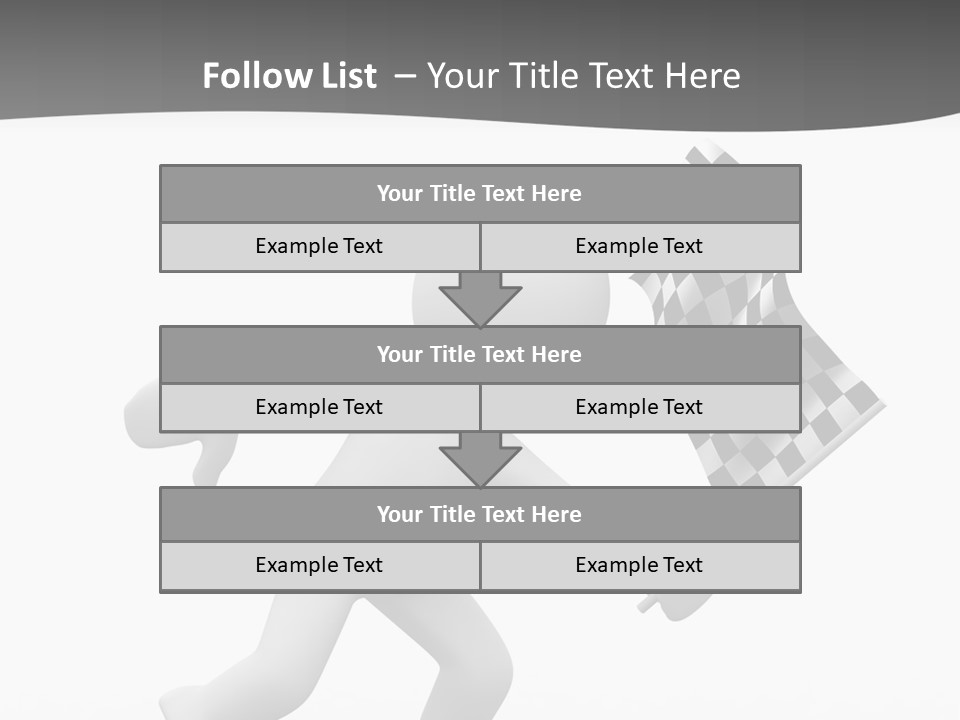 Checker Bike Last PowerPoint Template