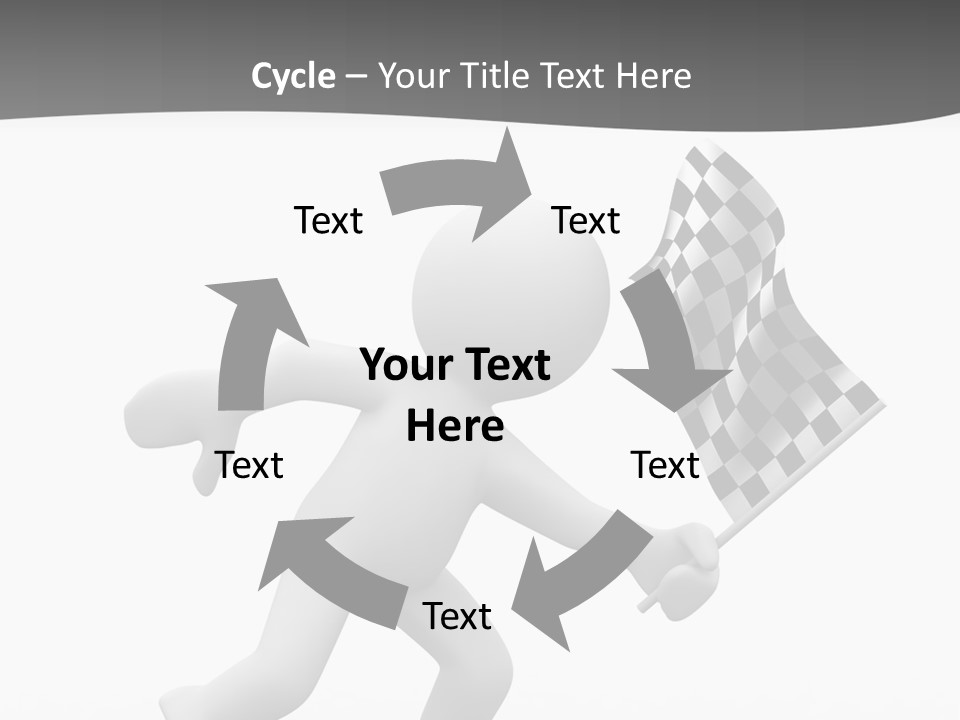 Checker Bike Last PowerPoint Template