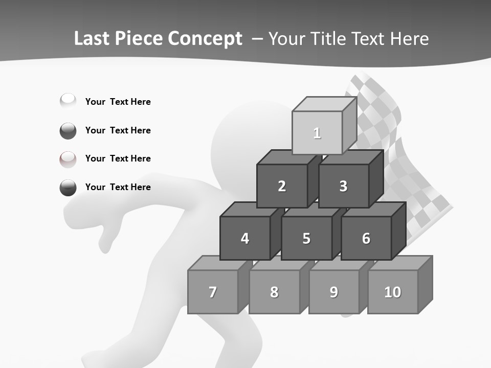 Checker Bike Last PowerPoint Template