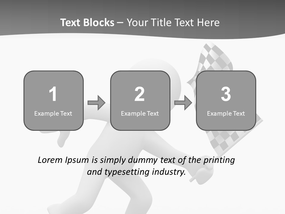 Checker Bike Last PowerPoint Template