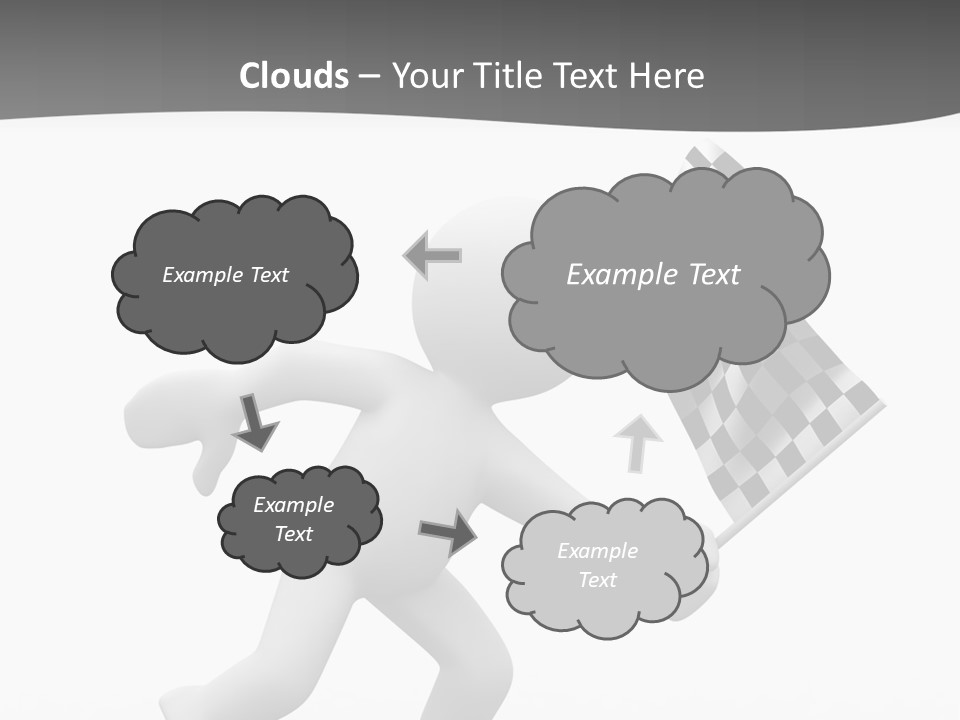 Checker Bike Last PowerPoint Template