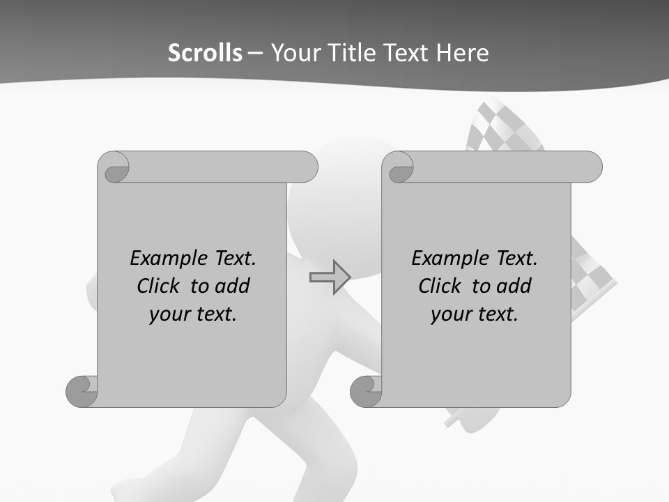 Checker Bike Last PowerPoint Template