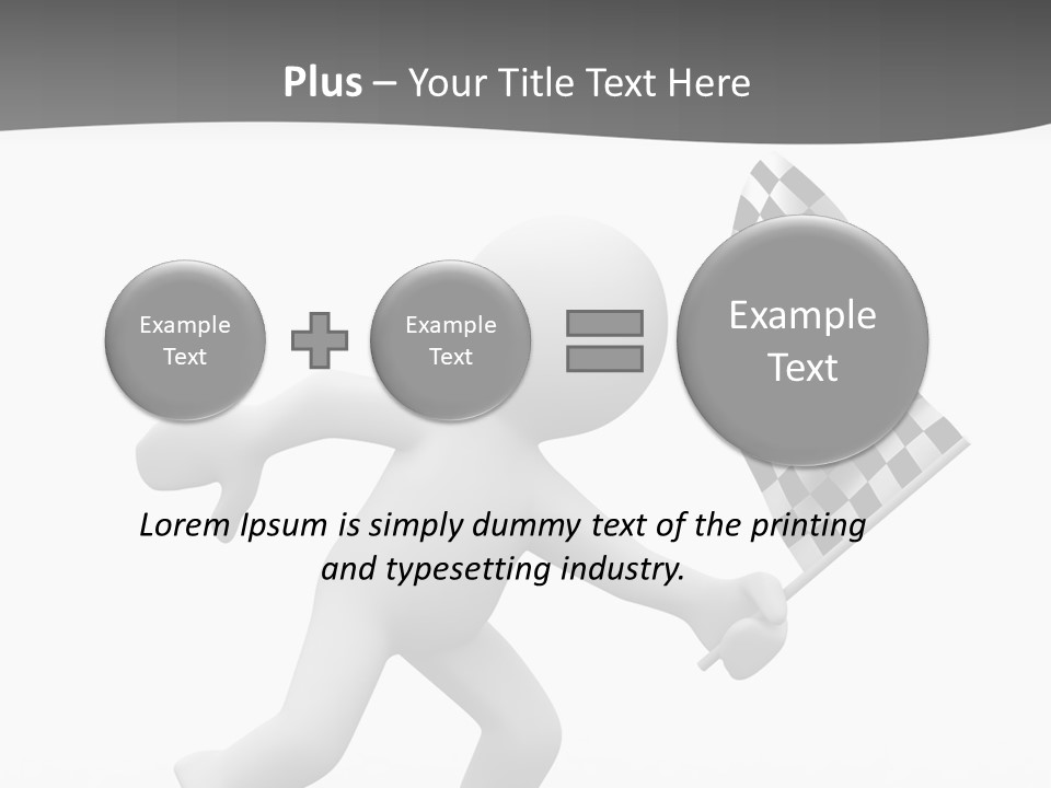 Checker Bike Last PowerPoint Template