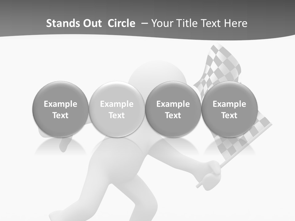 Checker Bike Last PowerPoint Template